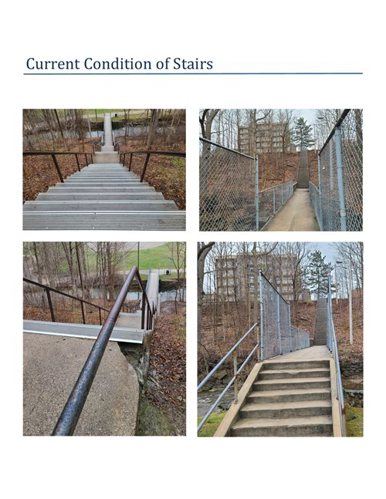 Current condition of stairs