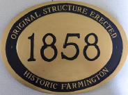 1858 Historic Plaque
