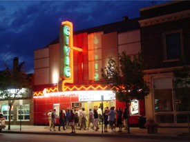 Farmington Civic Theater at Night
