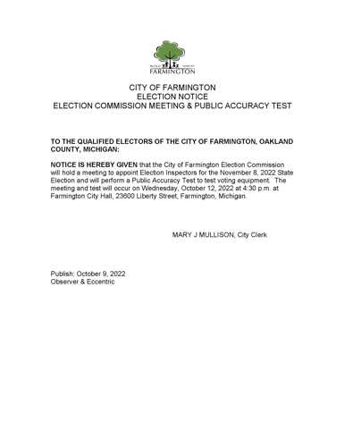 Election Notice
